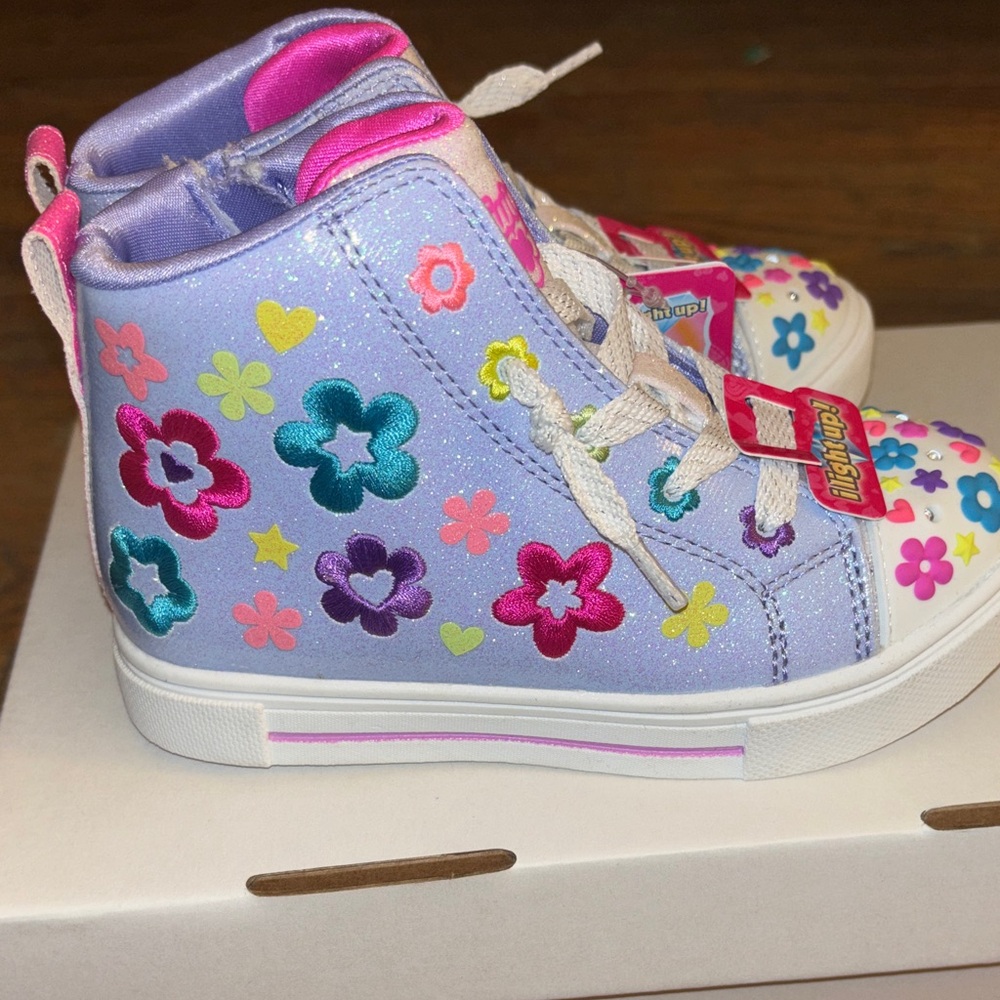 Skechers 314819n PWMT s lights twinkle sparks super blossom